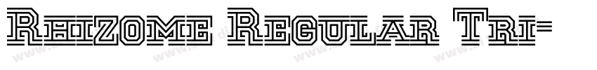 Rhizome Regular Tri字体转换 Rhizome Regular Tri字体转换